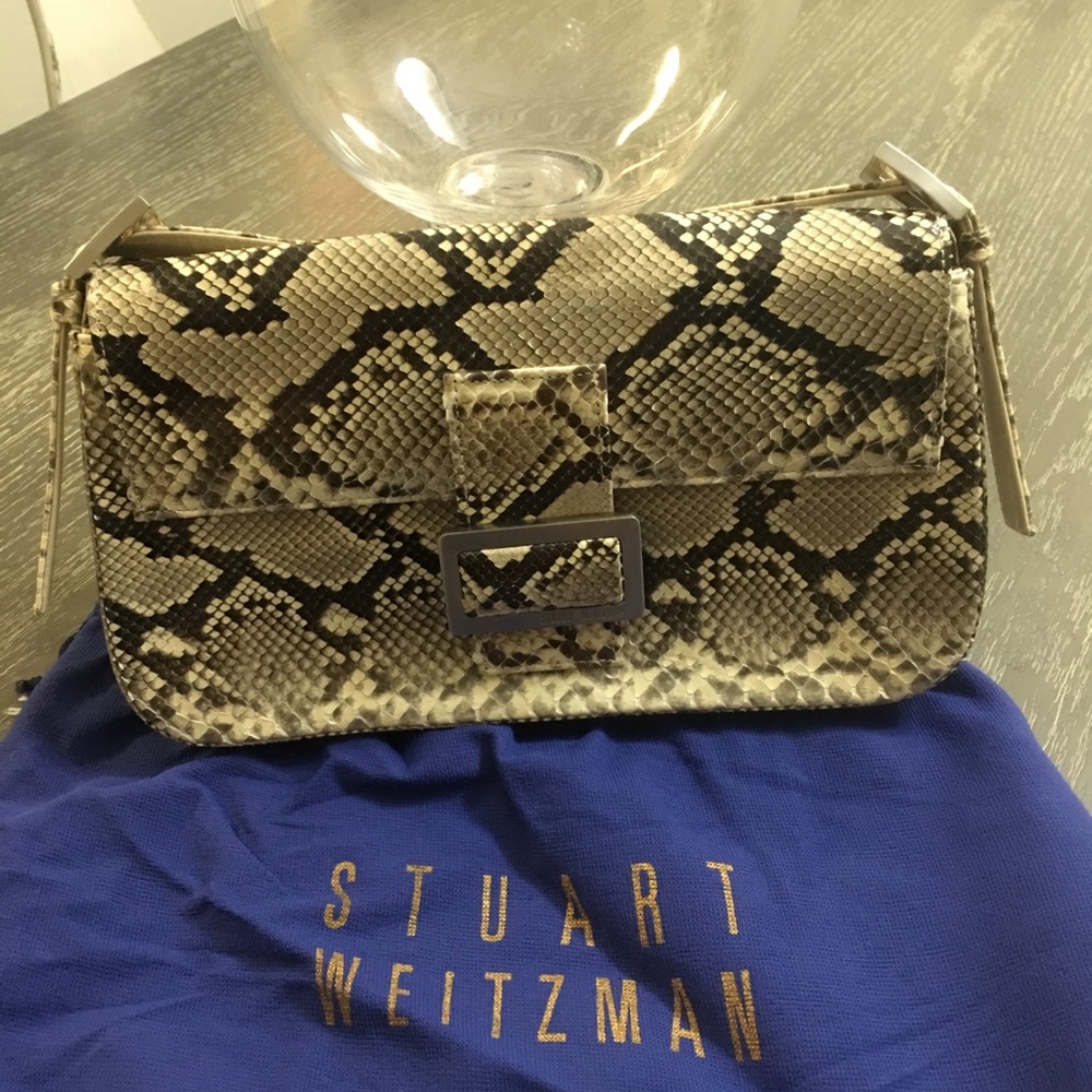 Python snake skin Stuart Weitzman handbag